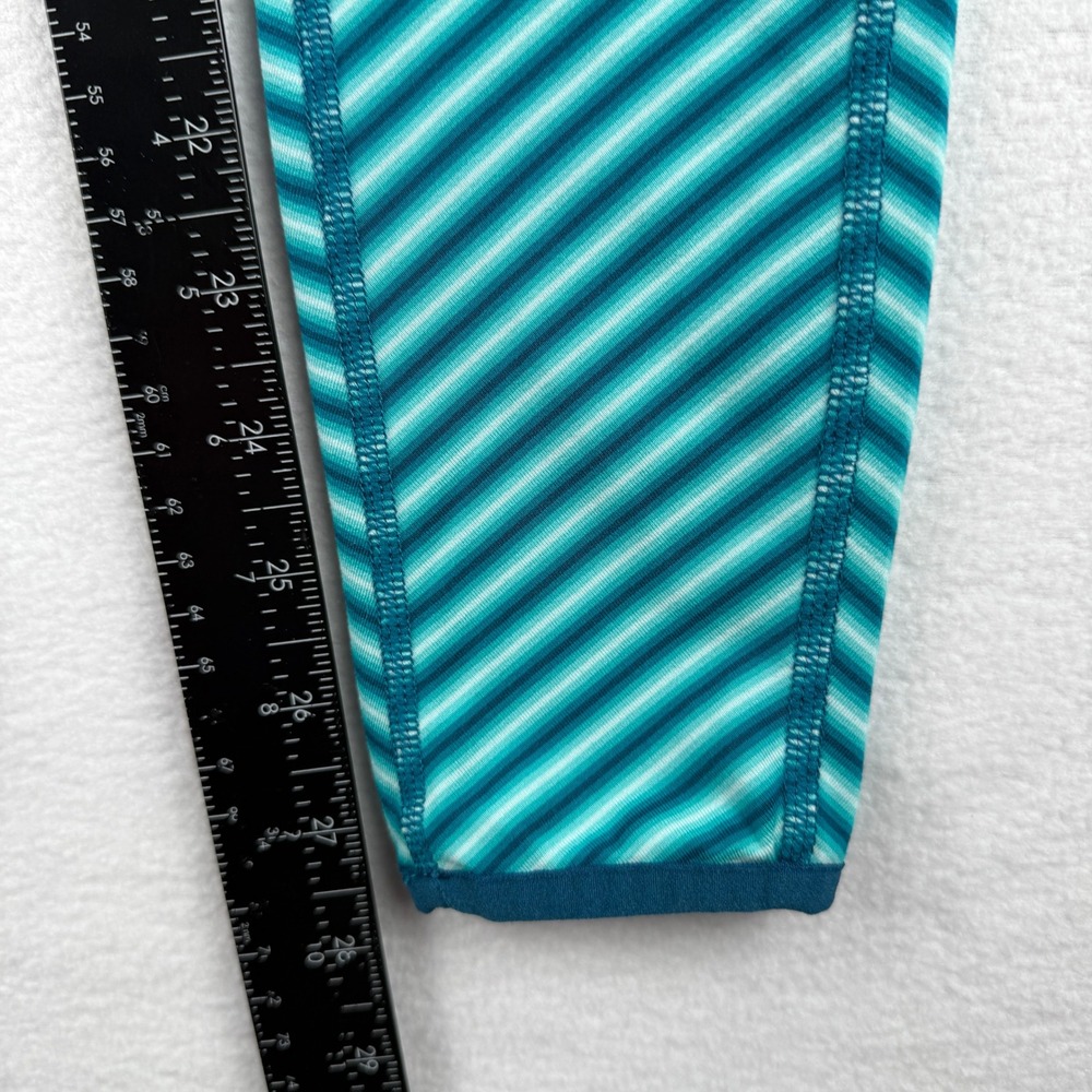 Mountain Hardwear Butterlicious Stripe Tights Womens Small Blue Athleisure - Picture 7 of 9